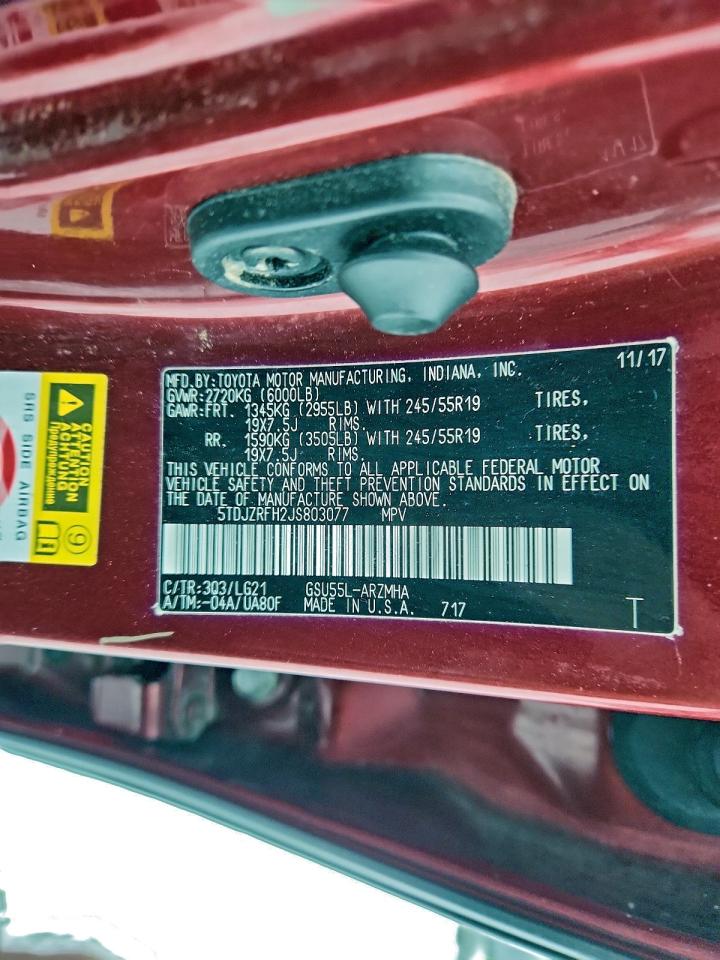 2018 TOYOTA HIGHLANDER SE photo 14