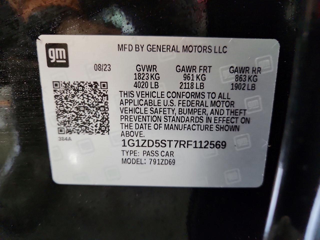 2024 CHEVROLET MALIBU LT photo 12