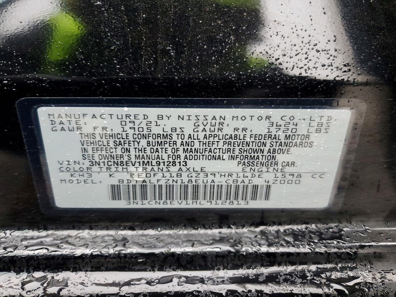 2021 NISSAN VERSA SV photo 12