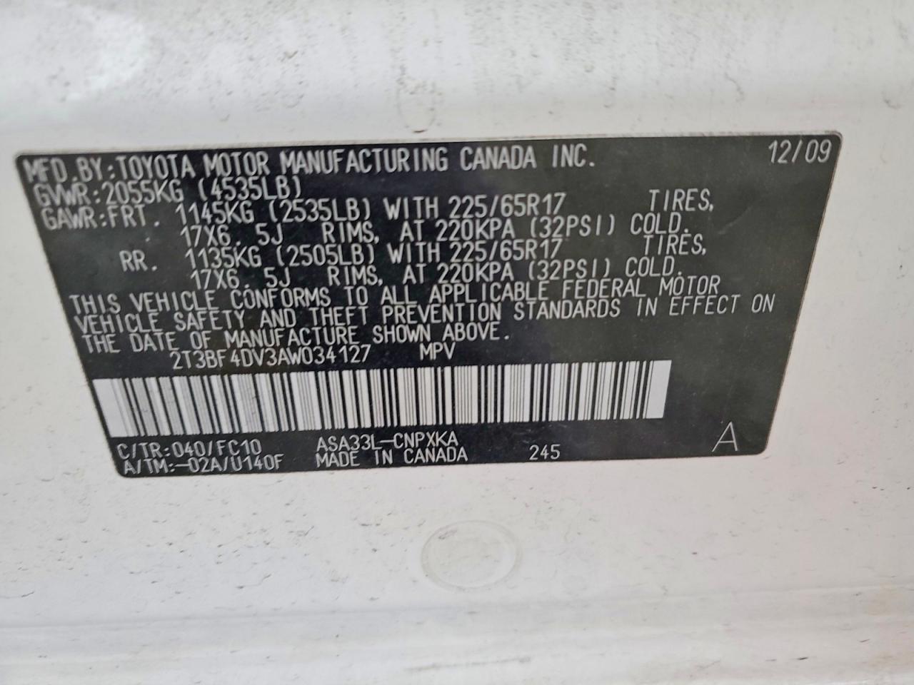 2010 TOYOTA RAV4 photo 14