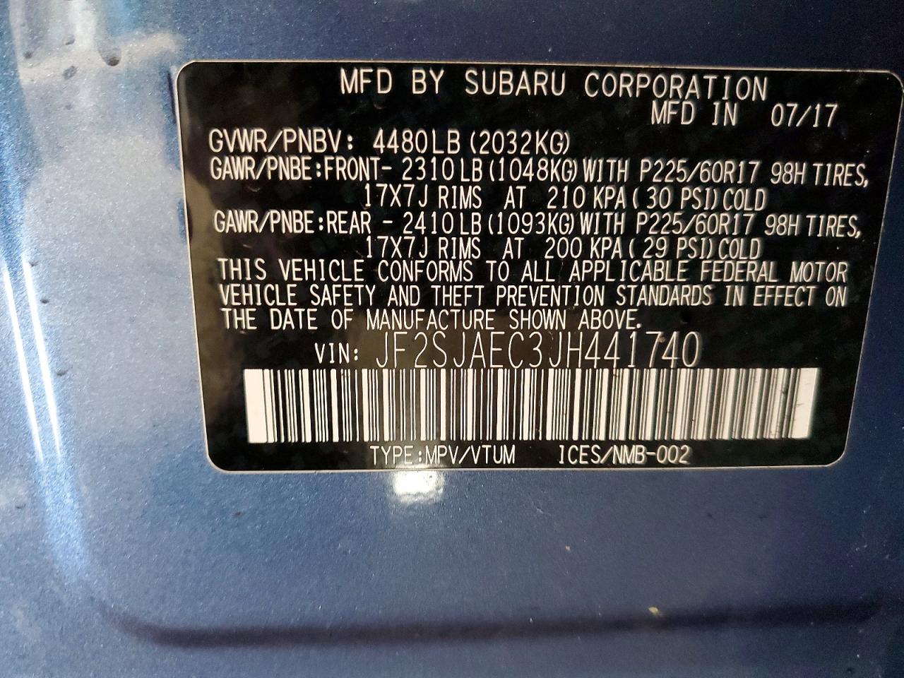 2018 SUBARU FORESTER 2.5I PREMIUM photo 14