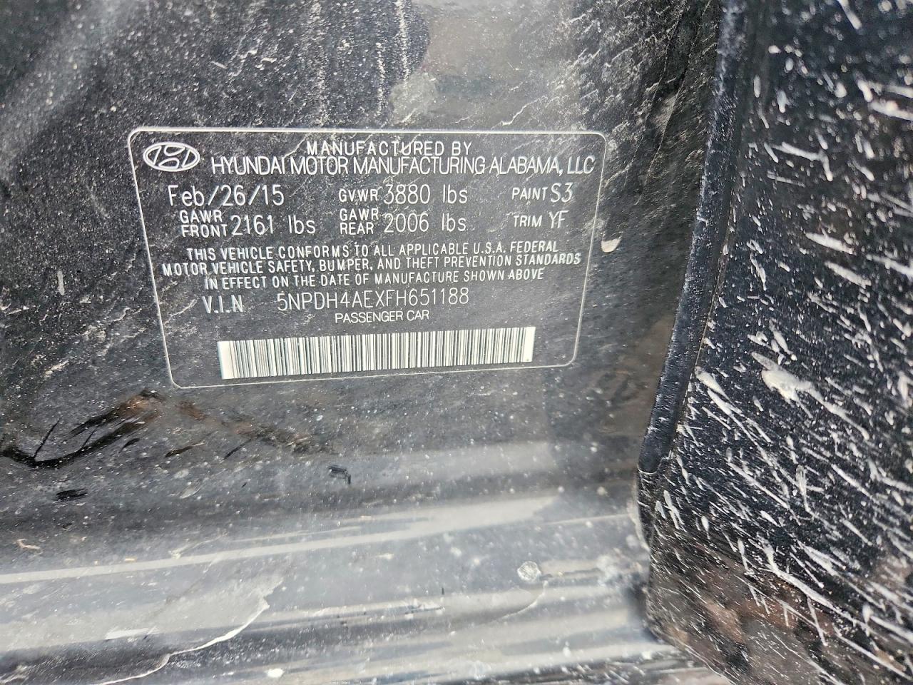2015 HYUNDAI ELANTRA SE photo 12