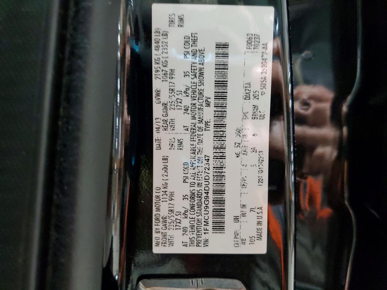2013 FORD ESCAPE SE photo 13