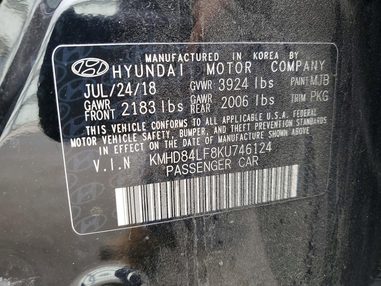 2019 HYUNDAI ELANTRA SEL photo 12