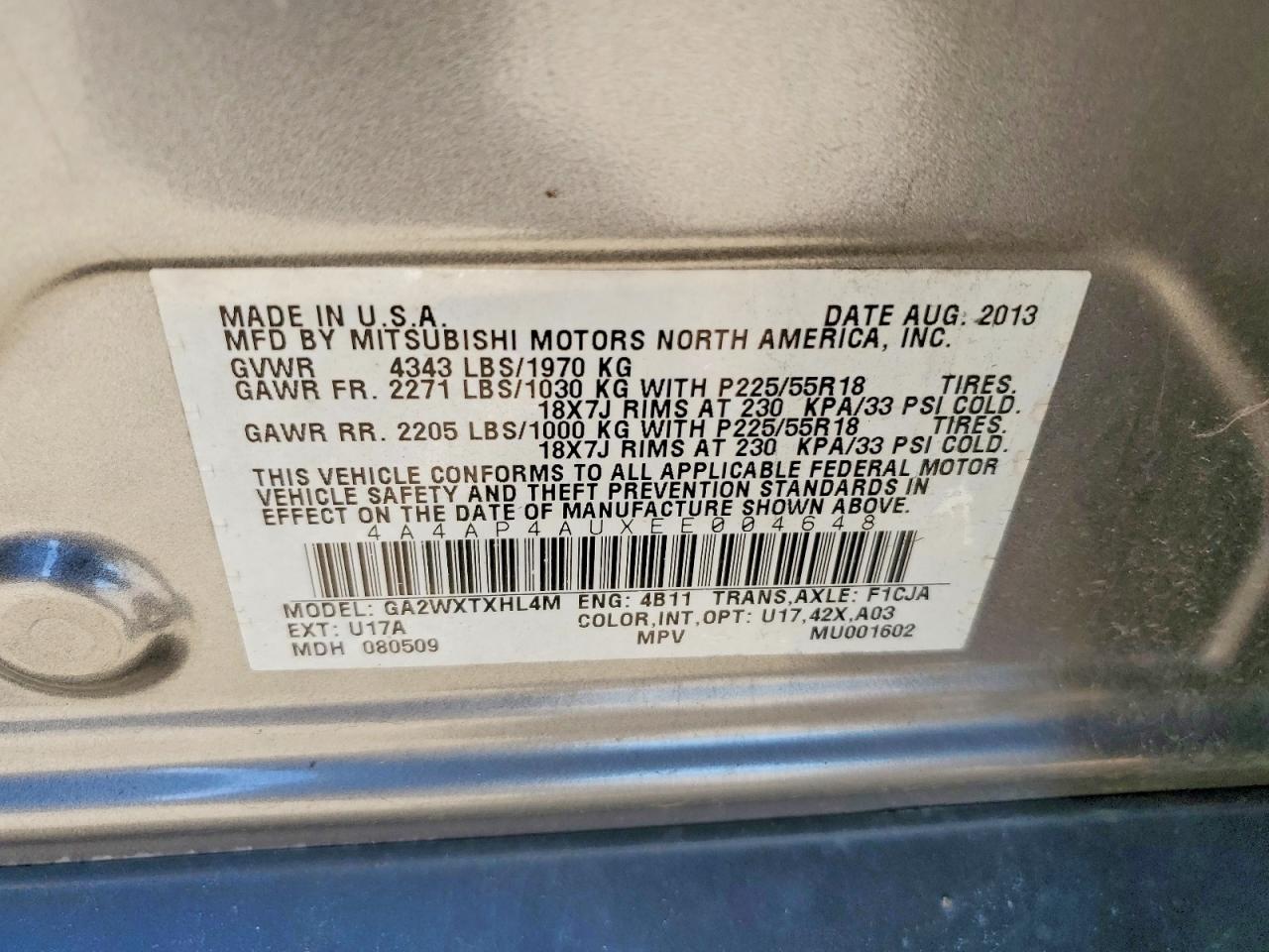 2014 MITSUBISHI OUTLANDER SPORT SE photo 12