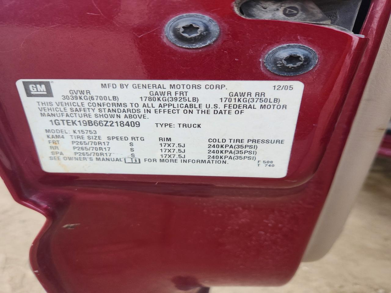 2006 GMC NEW SIERRA K1500 photo 12