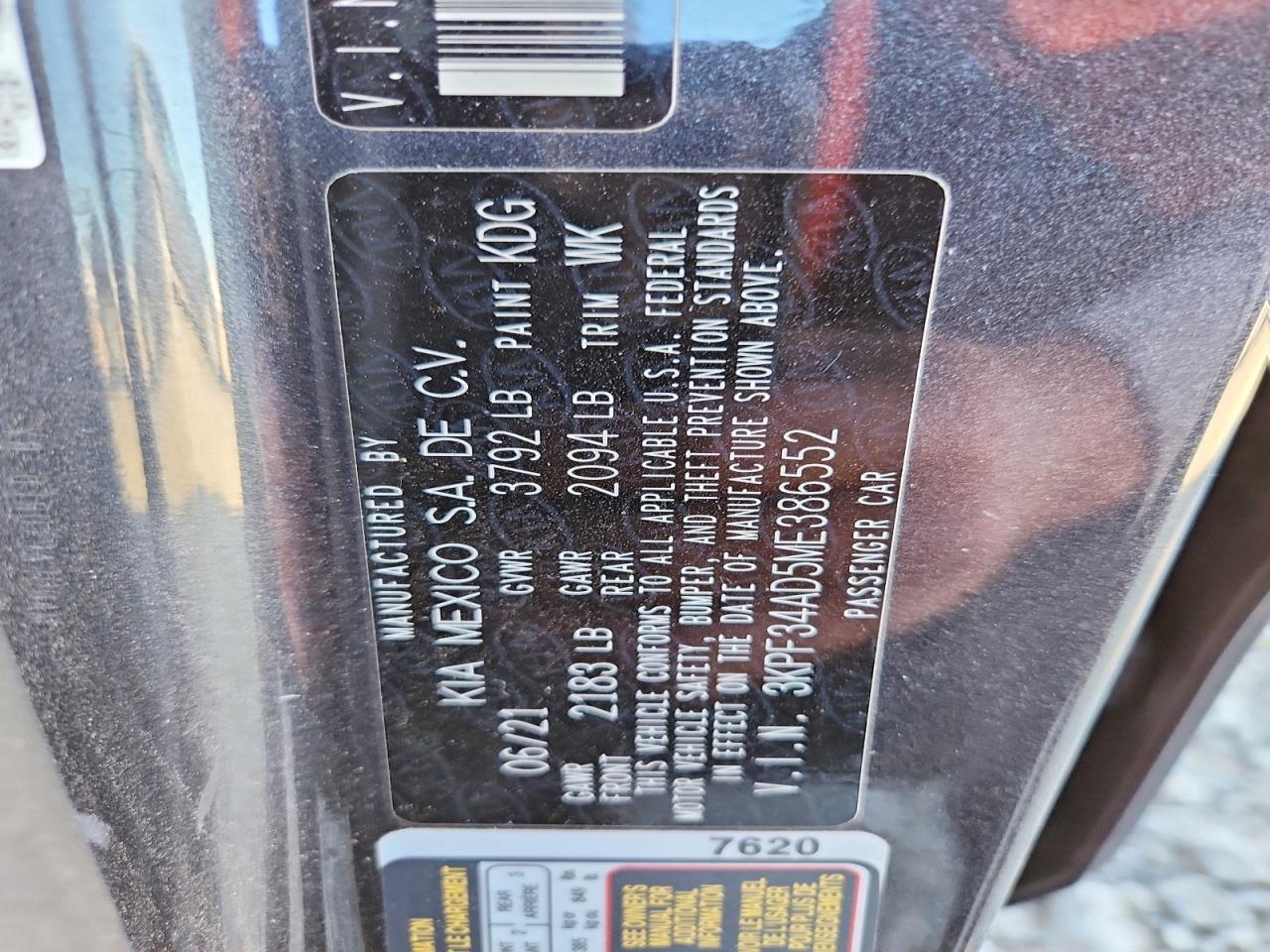 2021 KIA FORTE GT LINE photo 12