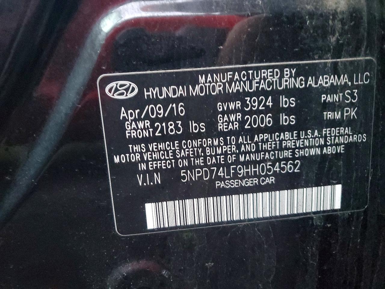 2017 HYUNDAI ELANTRA SE photo 12