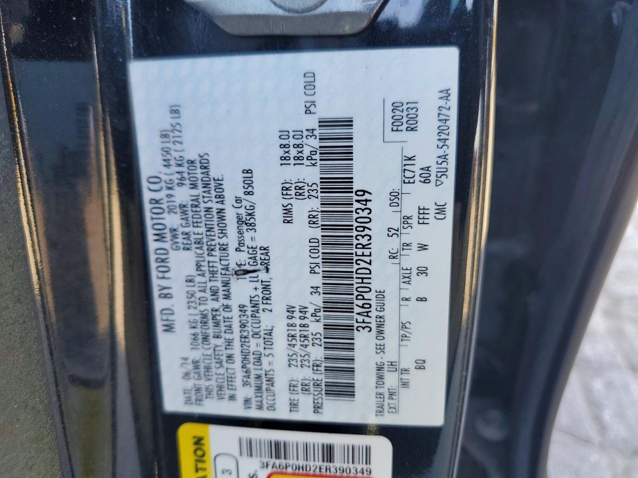 2014 FORD FUSION SE photo 23