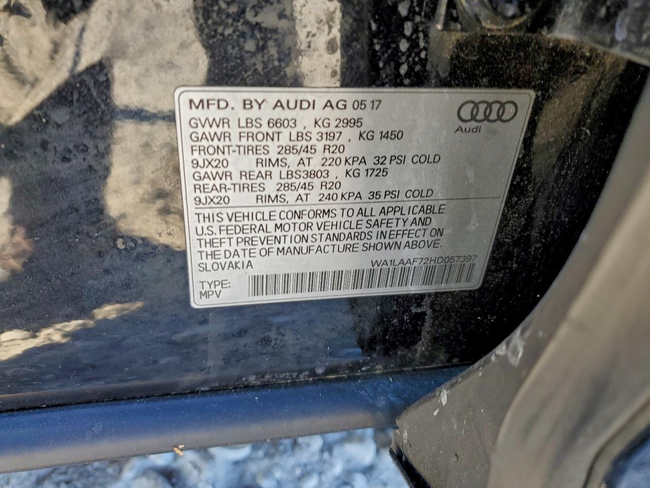2017 AUDI Q7 PREMIUM PLUS photo 13