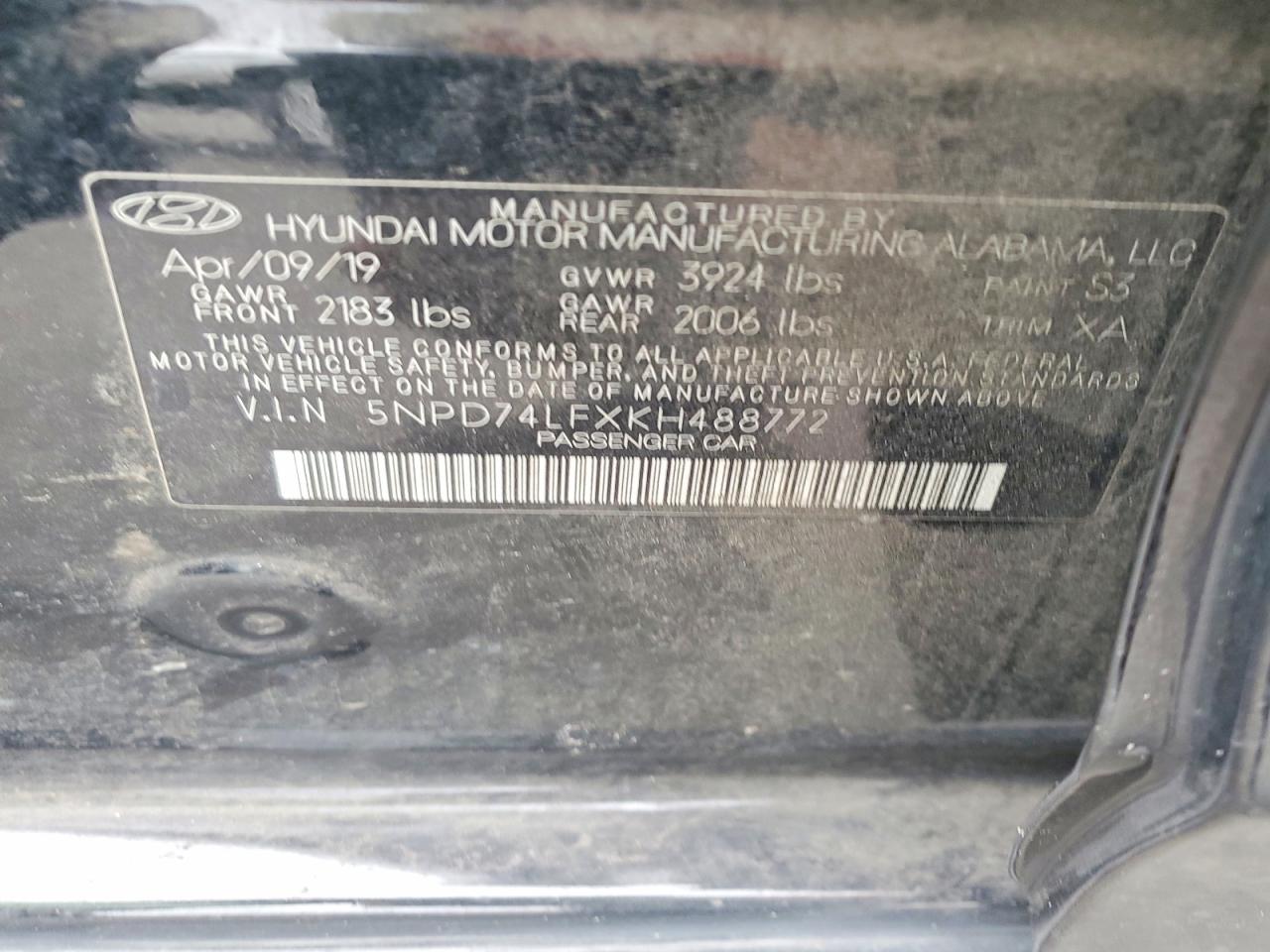 2019 HYUNDAI ELANTRA SE photo 13