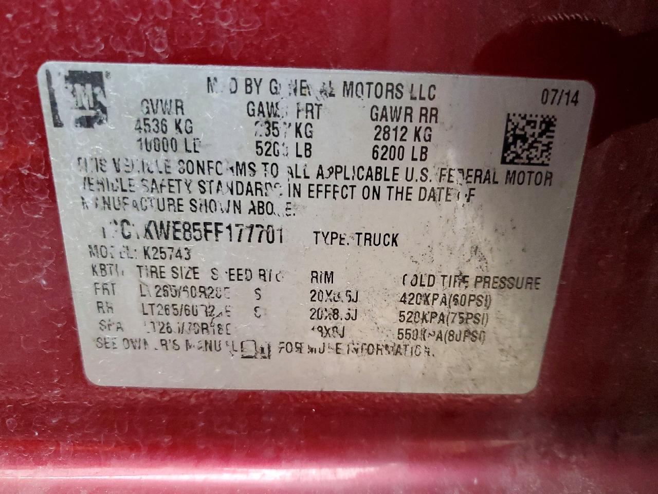 2015 CHEVROLET SILVERADO K2500 HEAVY DUTY LTZ photo 12