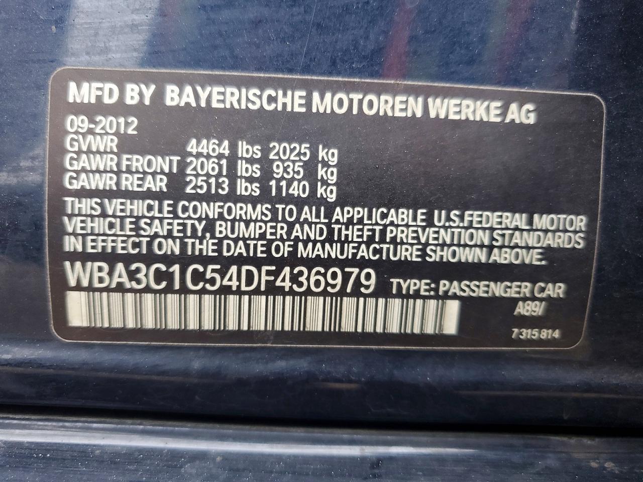 2013 BMW 328 I SULEV photo 45