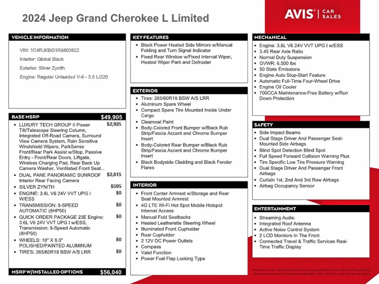 2024 JEEP GRAND CHEROKEE L LIMITED photo 25