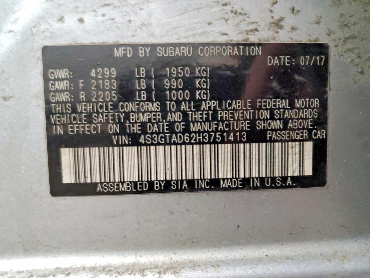 2017 SUBARU IMPREZA PREMIUM PLUS photo 25