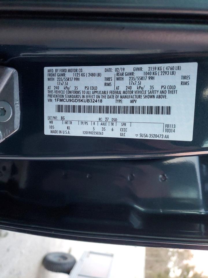 2019 FORD ESCAPE SE photo 13