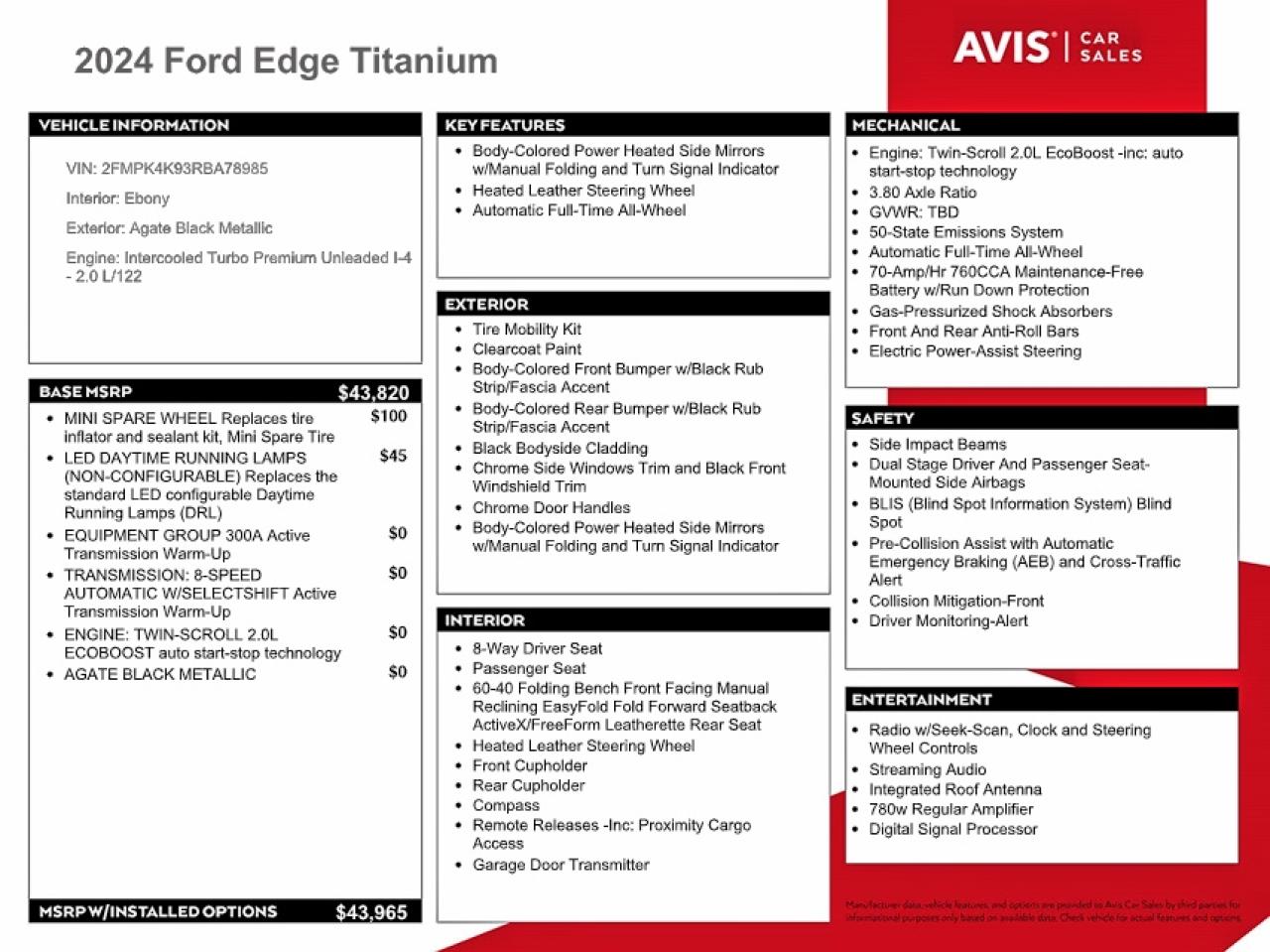 2024 FORD EDGE TITANIUM photo 13