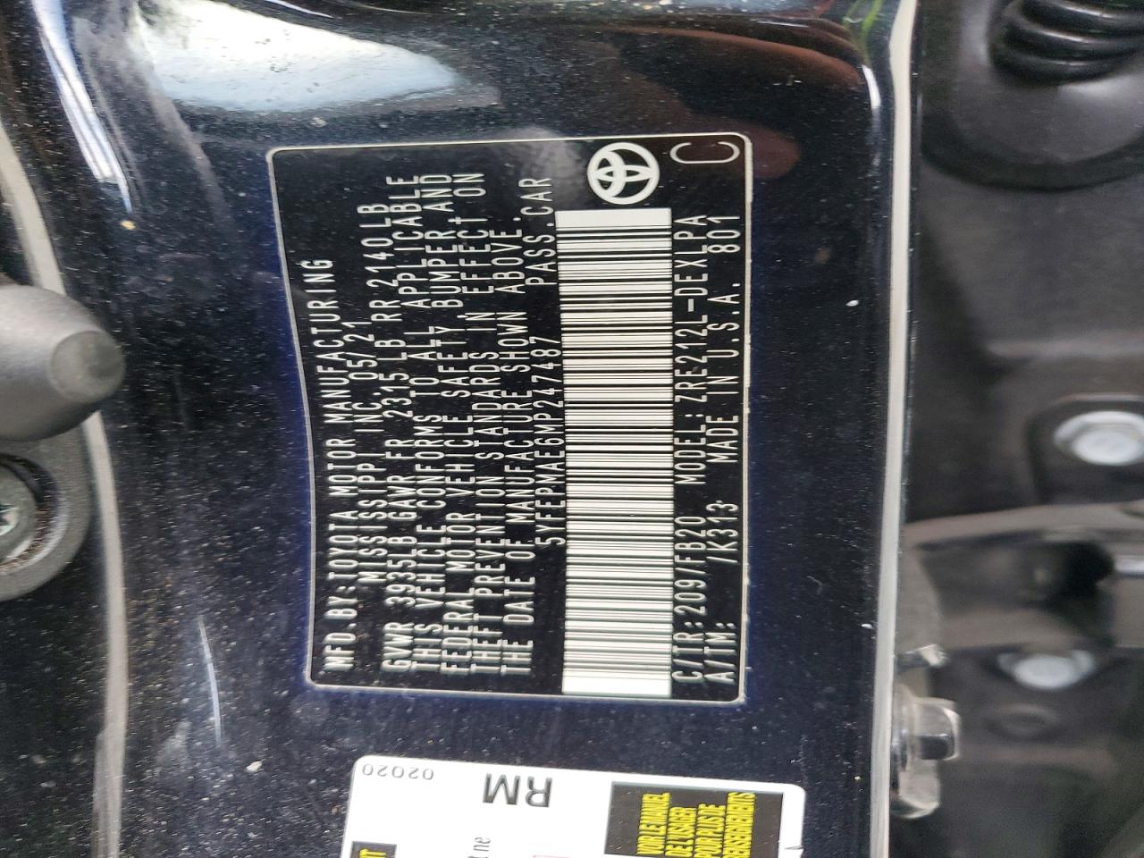 2021 TOYOTA COROLLA LE photo 23