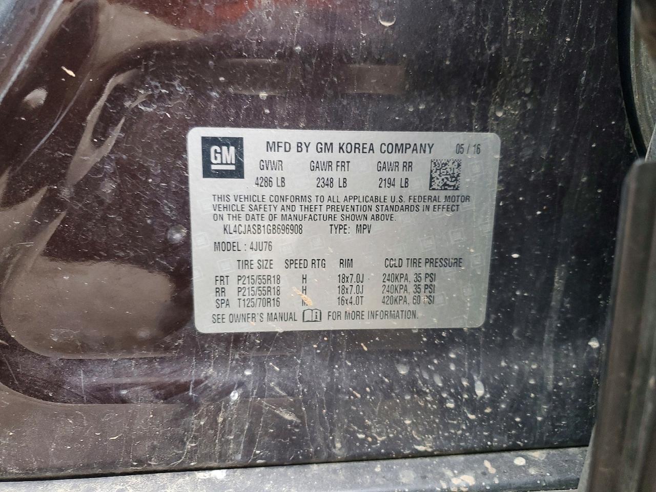 2016 BUICK ENCORE photo 13