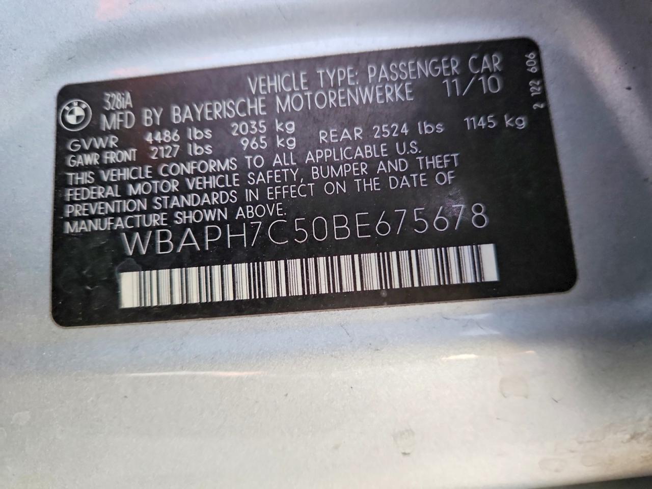 2011 BMW 328 I photo 12