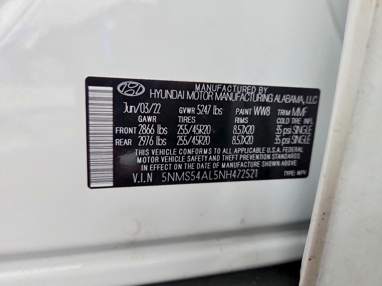 2022 HYUNDAI SANTA FE CALLIGRAPHY photo 14