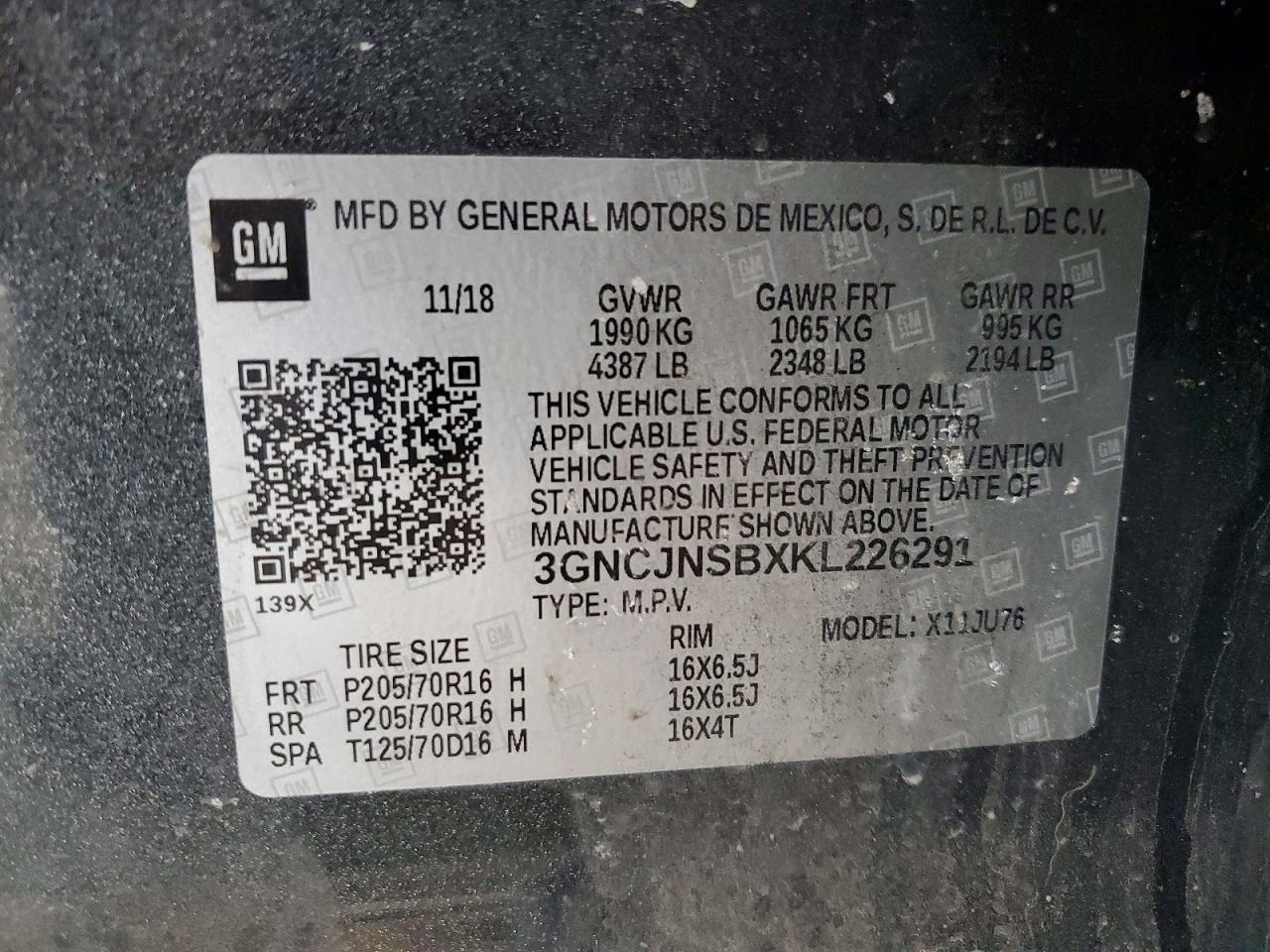 2019 CHEVROLET TRAX LS photo 23