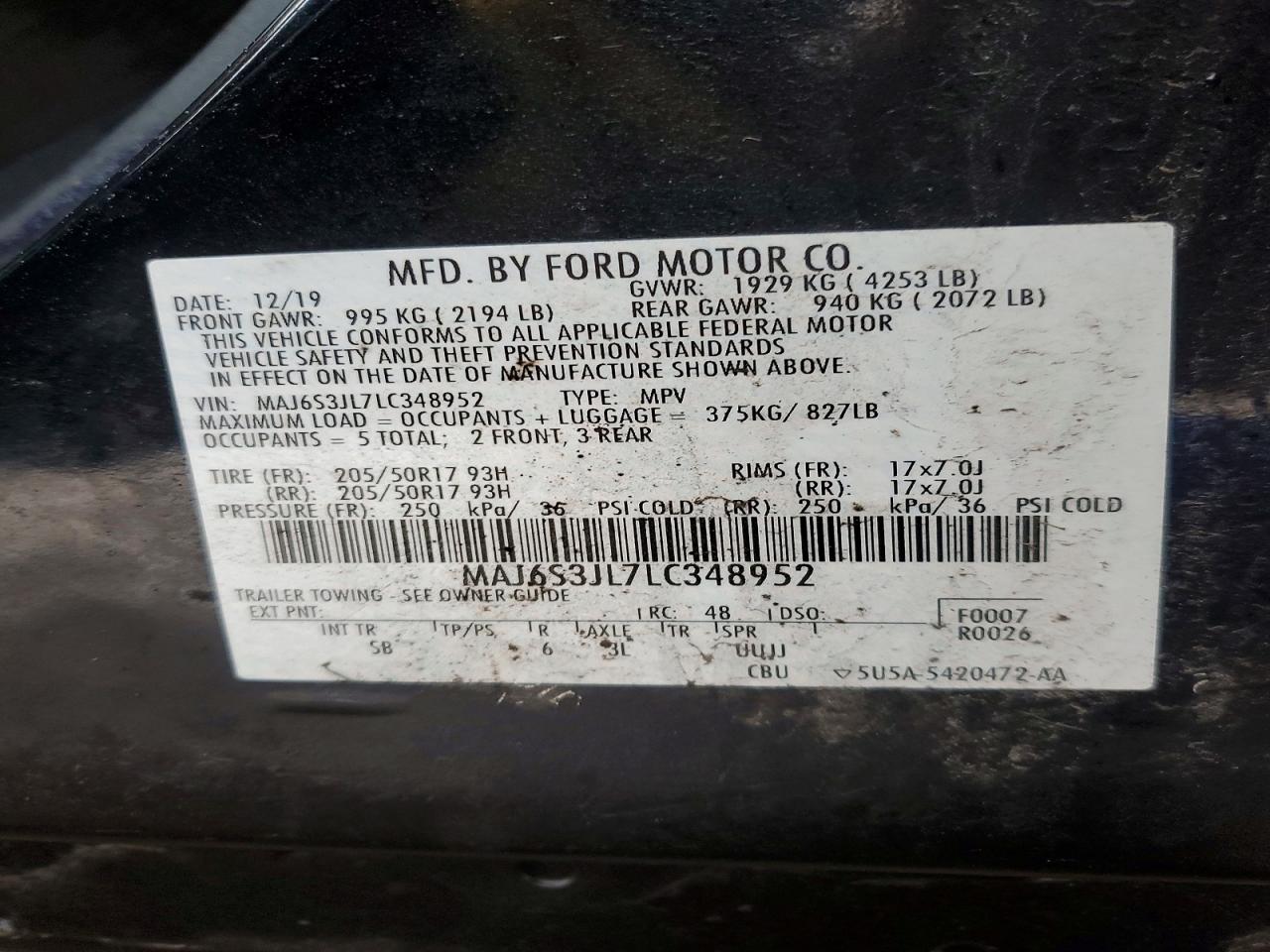 2020 FORD ECOSPORT SES photo 25
