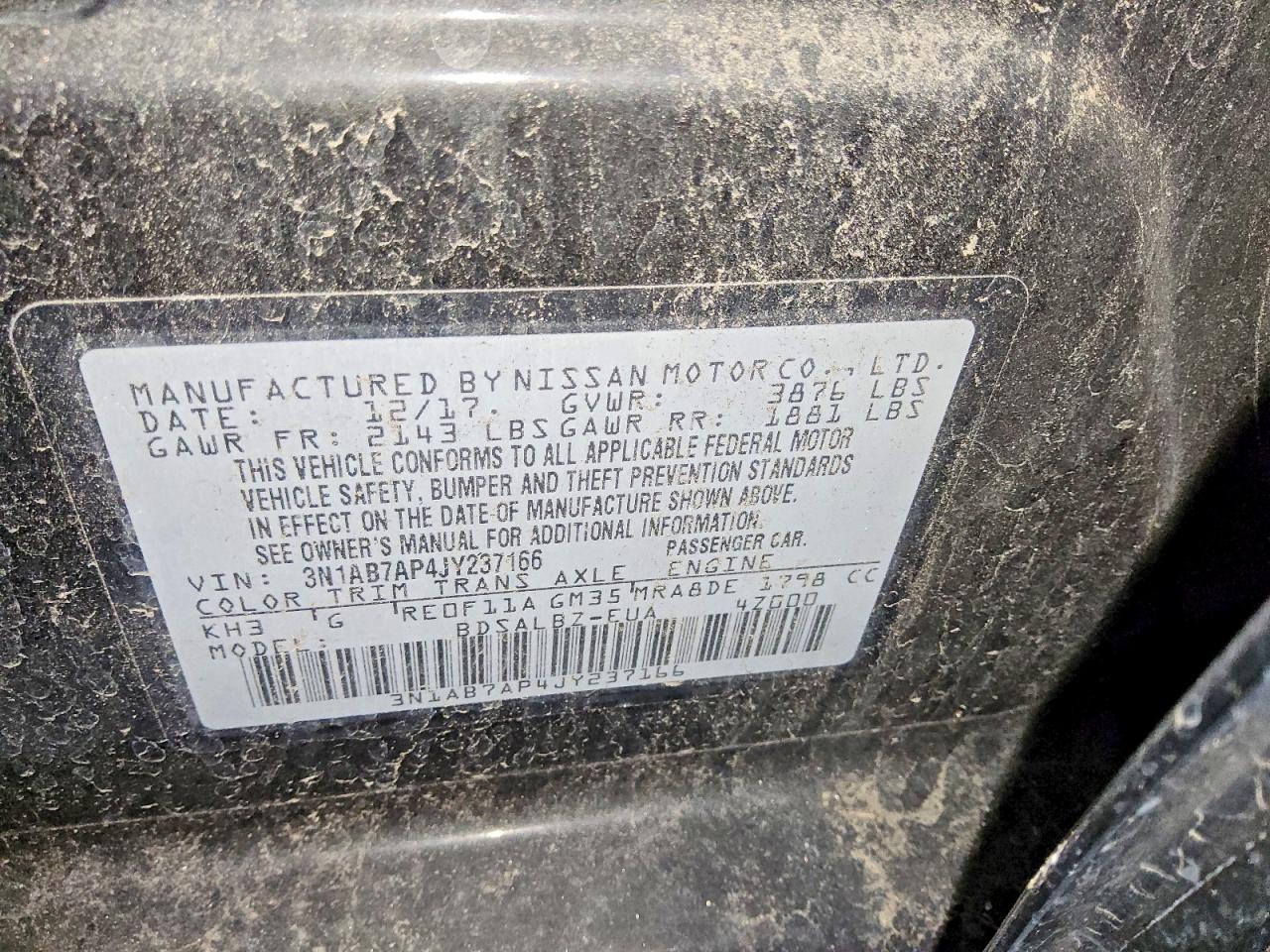 2018 NISSAN SENTRA S photo 12