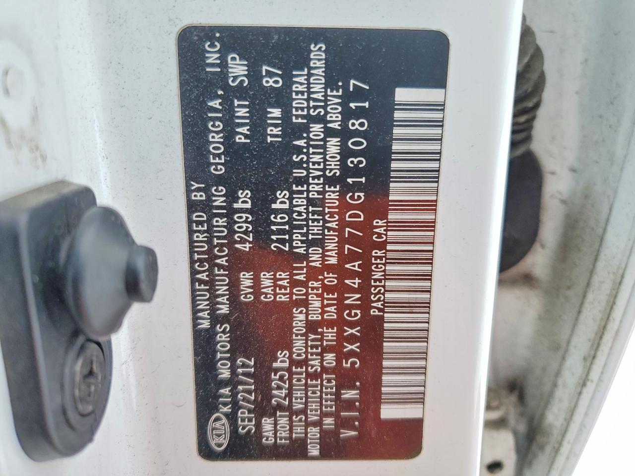 2013 KIA OPTIMA EX photo 13