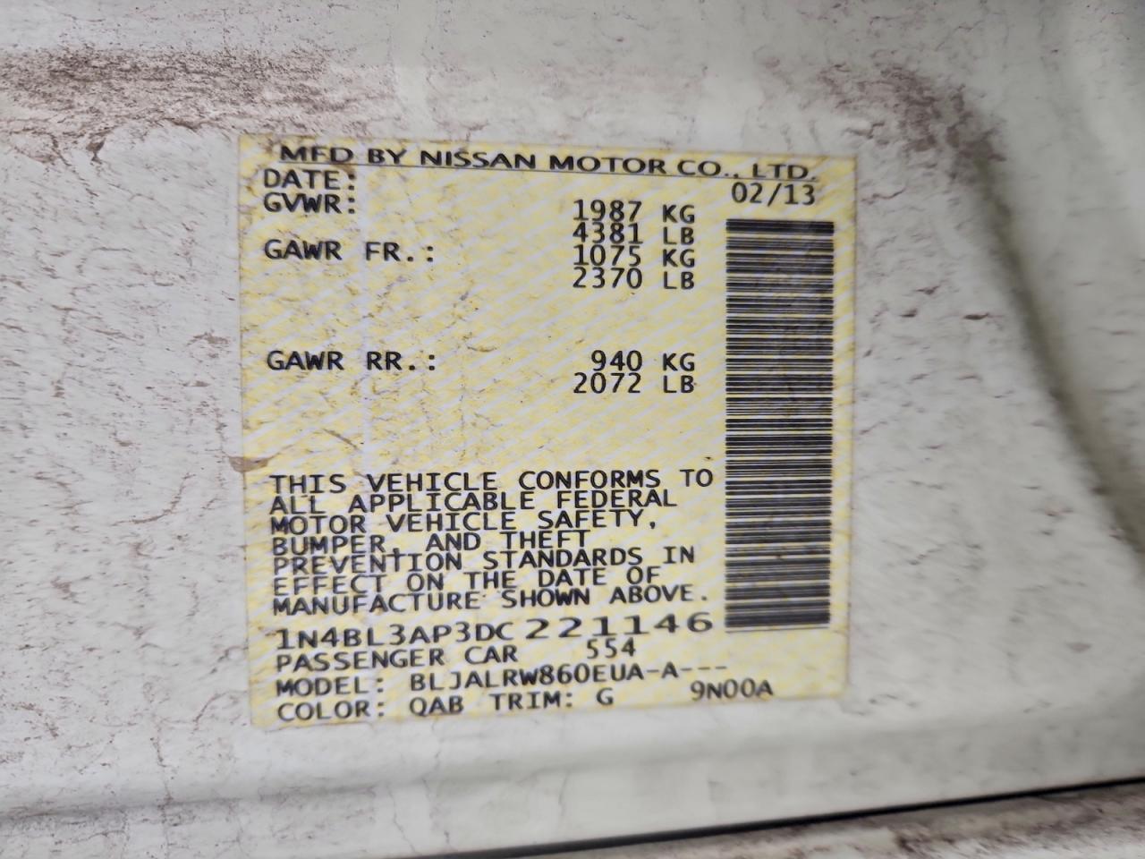 2013 NISSAN ALTIMA 3.5S photo 12