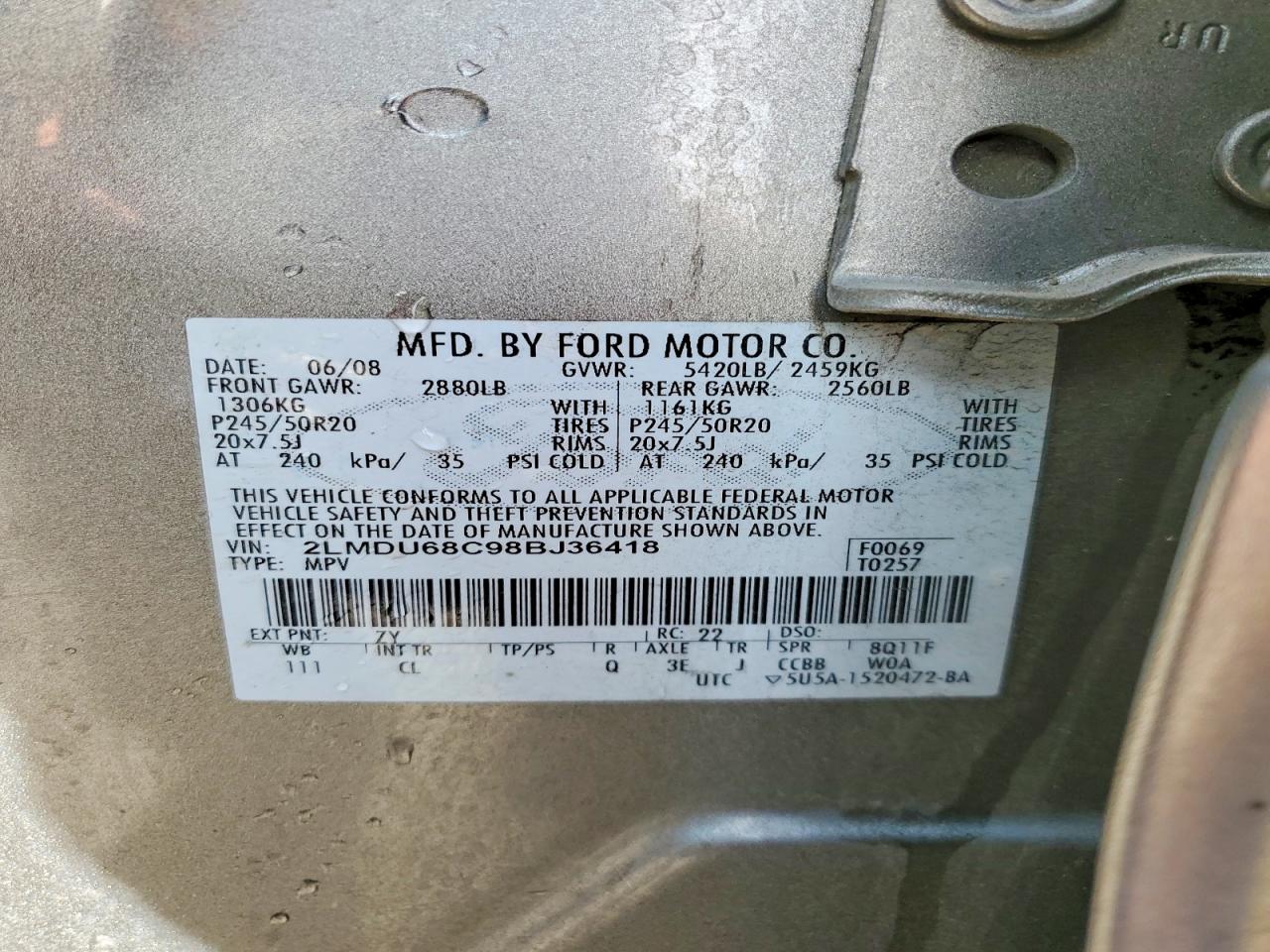 2008 LINCOLN MKX photo 13