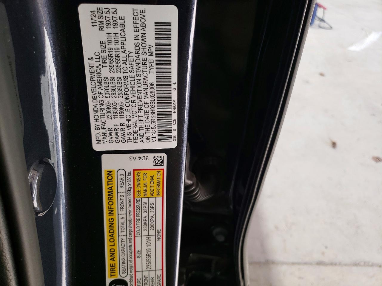 2025 HONDA CR-V SPORT TOURING photo 14