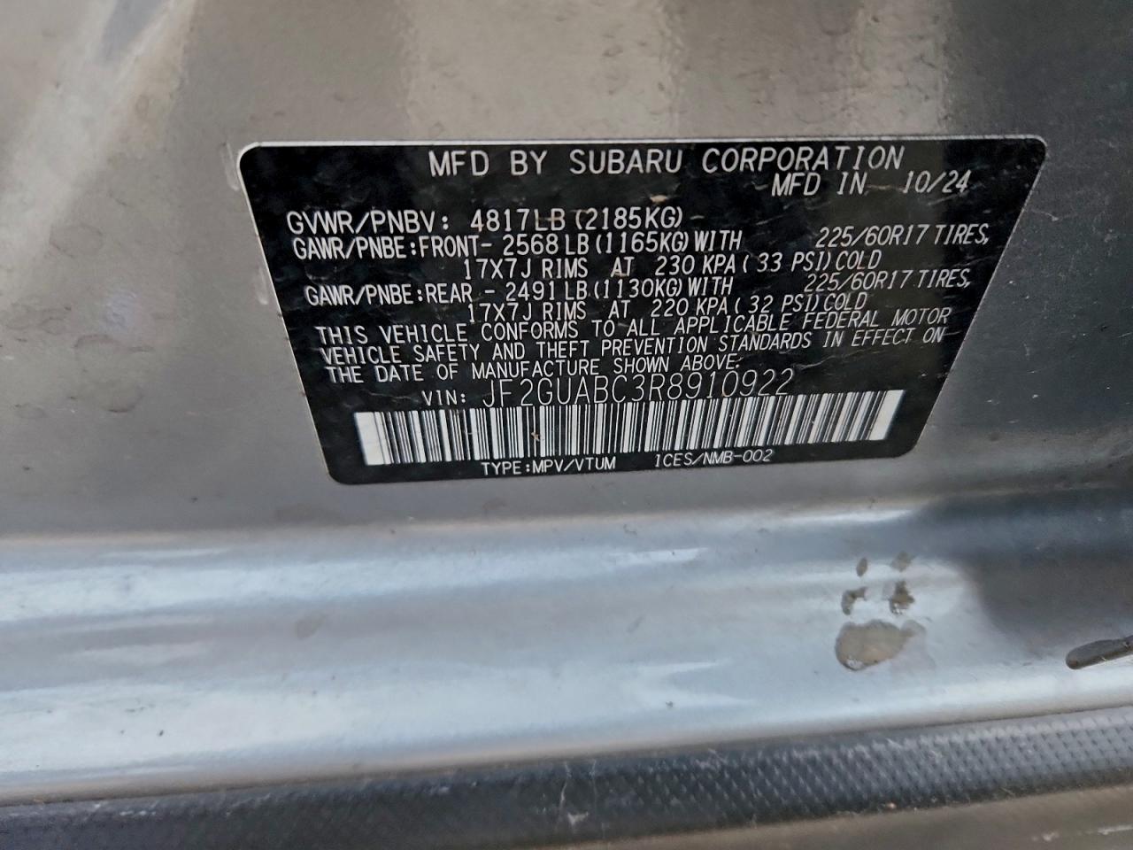 2024 SUBARU CROSSTREK photo 23