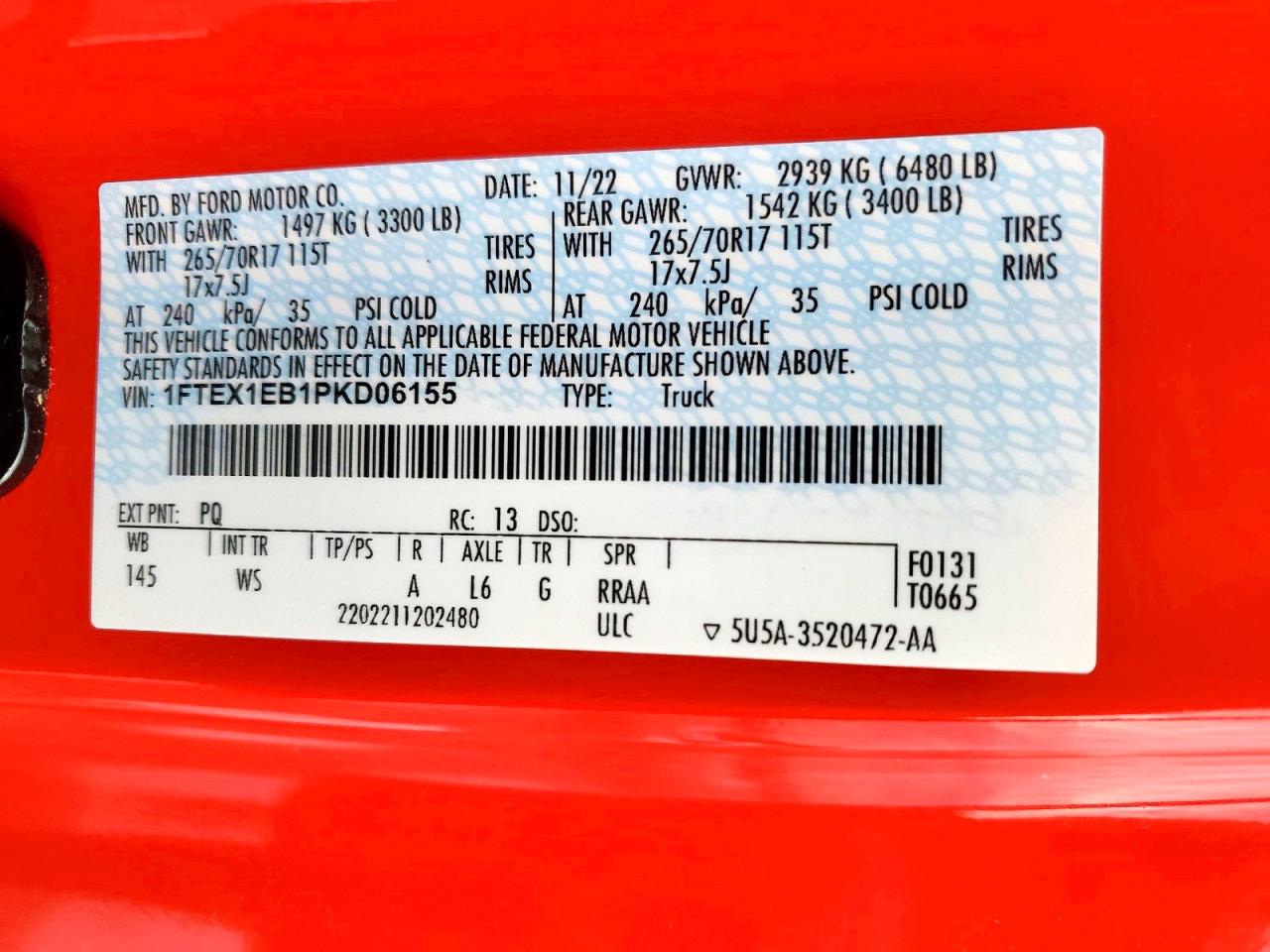 2023 FORD F150 SUPER CAB photo 12