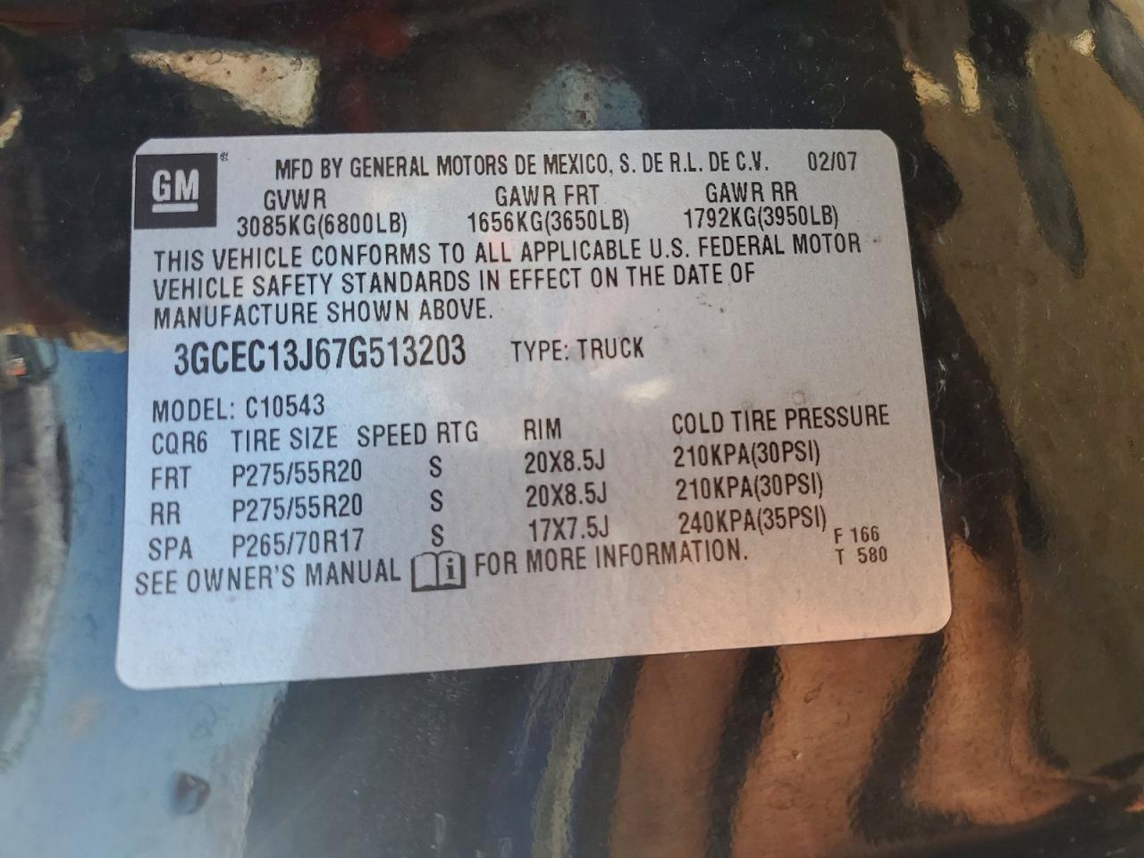 2007 CHEVROLET SILVERADO C1500 CREW CAB photo 12