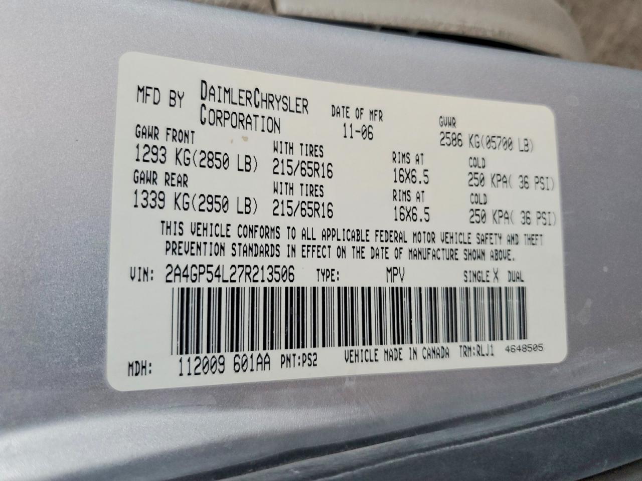 2007 CHRYSLER TOWN & COUNTRY TOURING photo 13