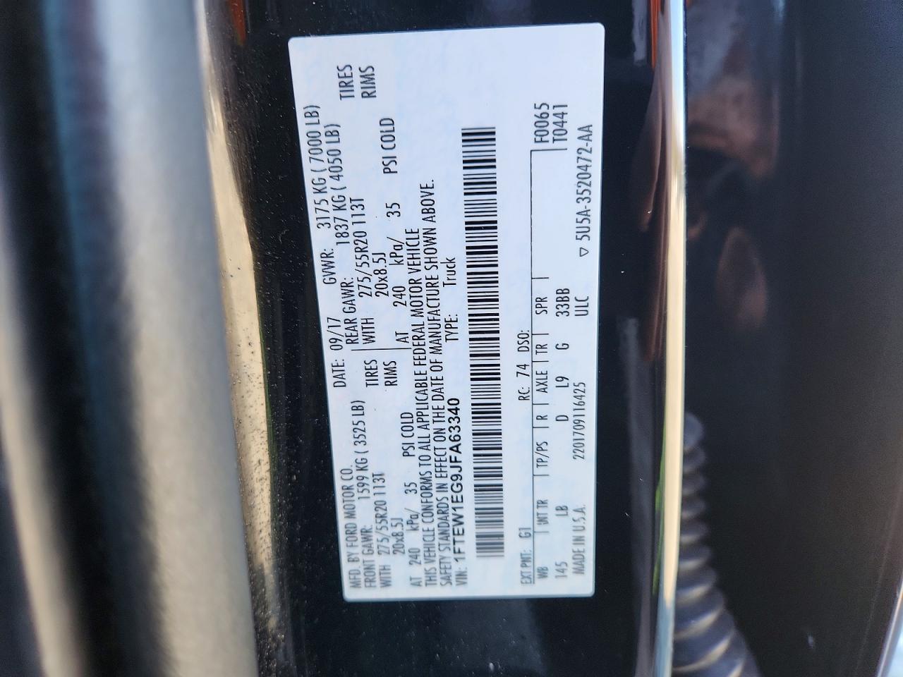 2018 FORD F150 SUPERCREW photo 12