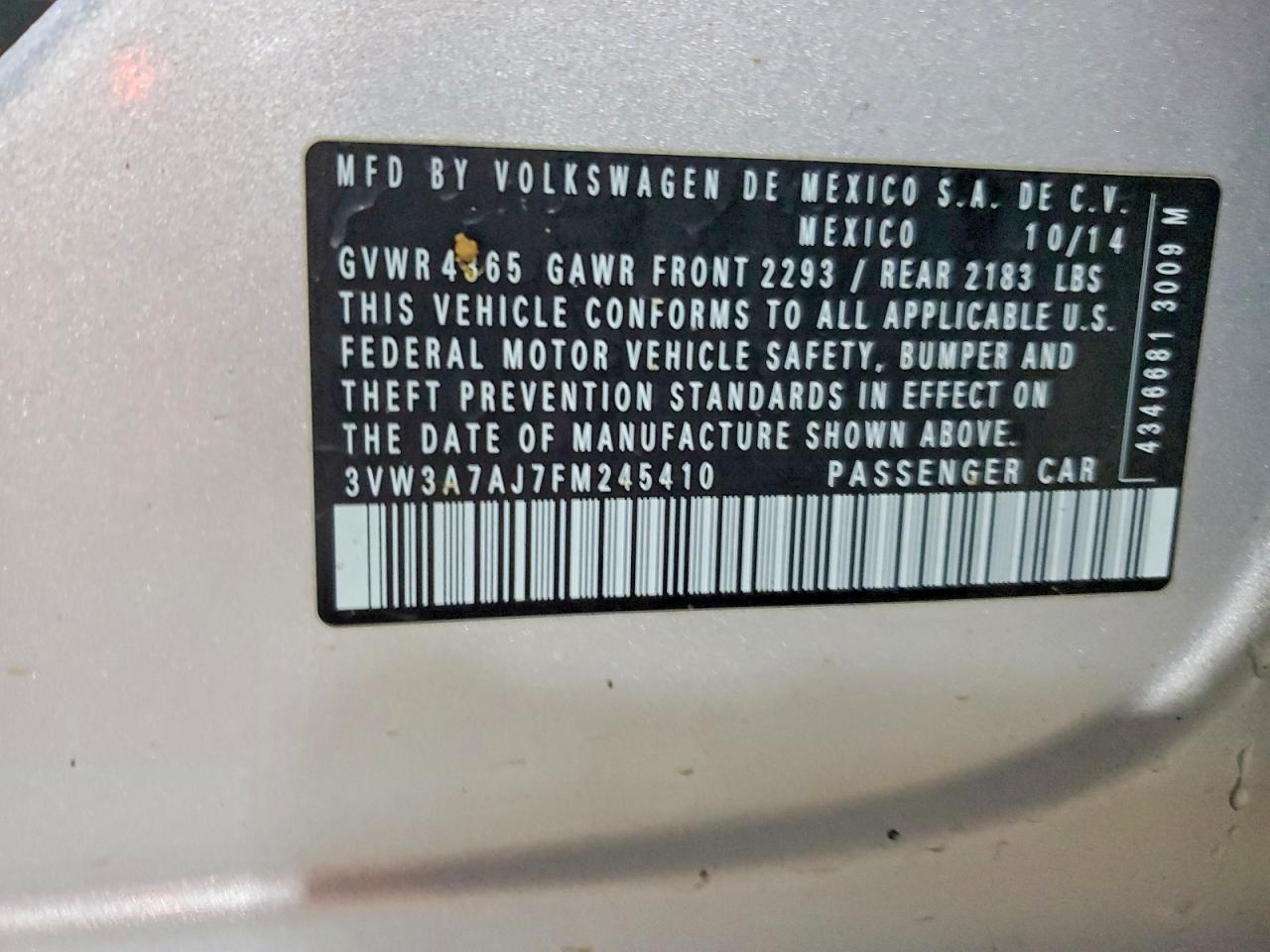 2015 VOLKSWAGEN JETTA TDI photo 13