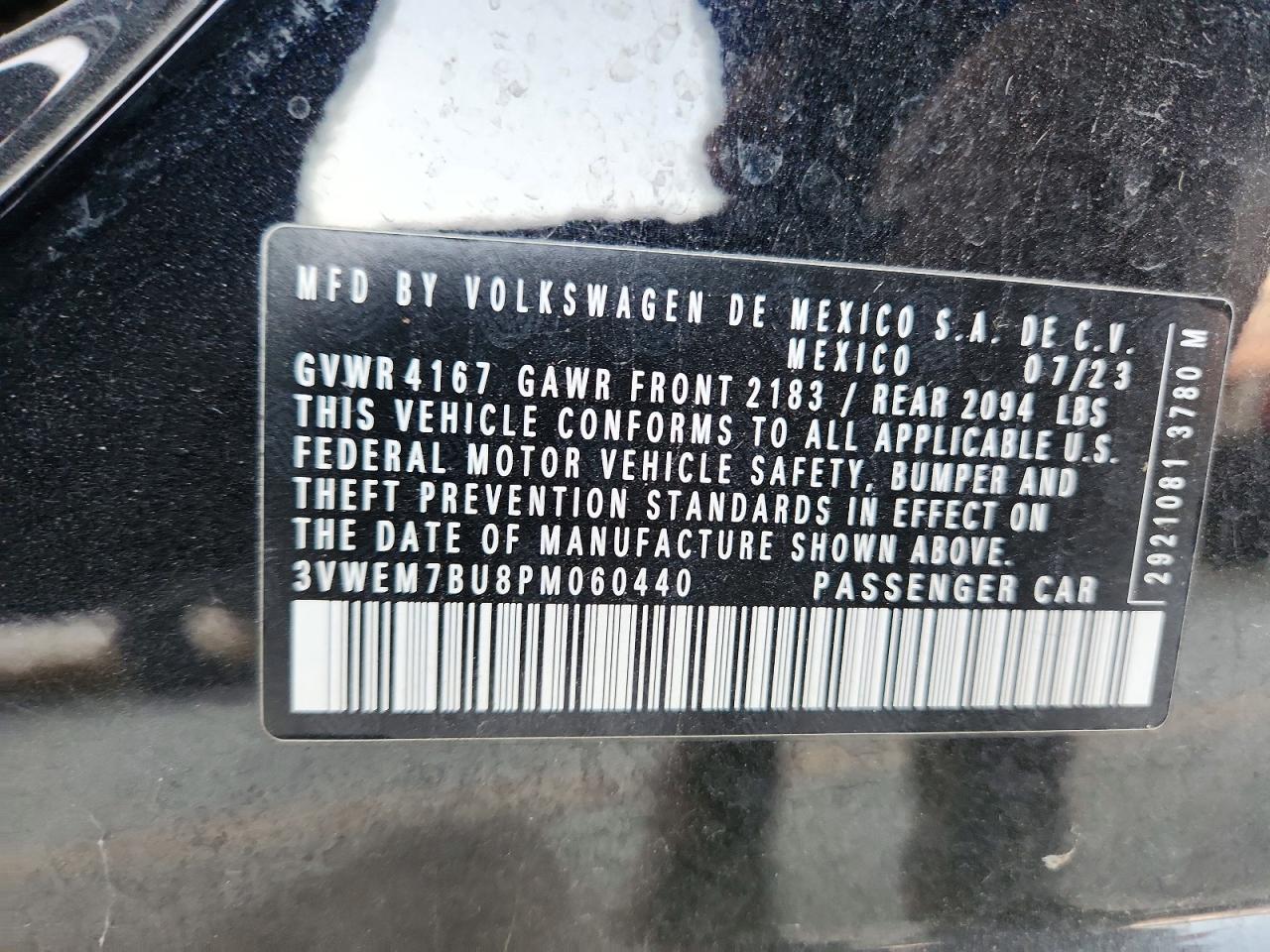 2023 VOLKSWAGEN JETTA SE photo 12