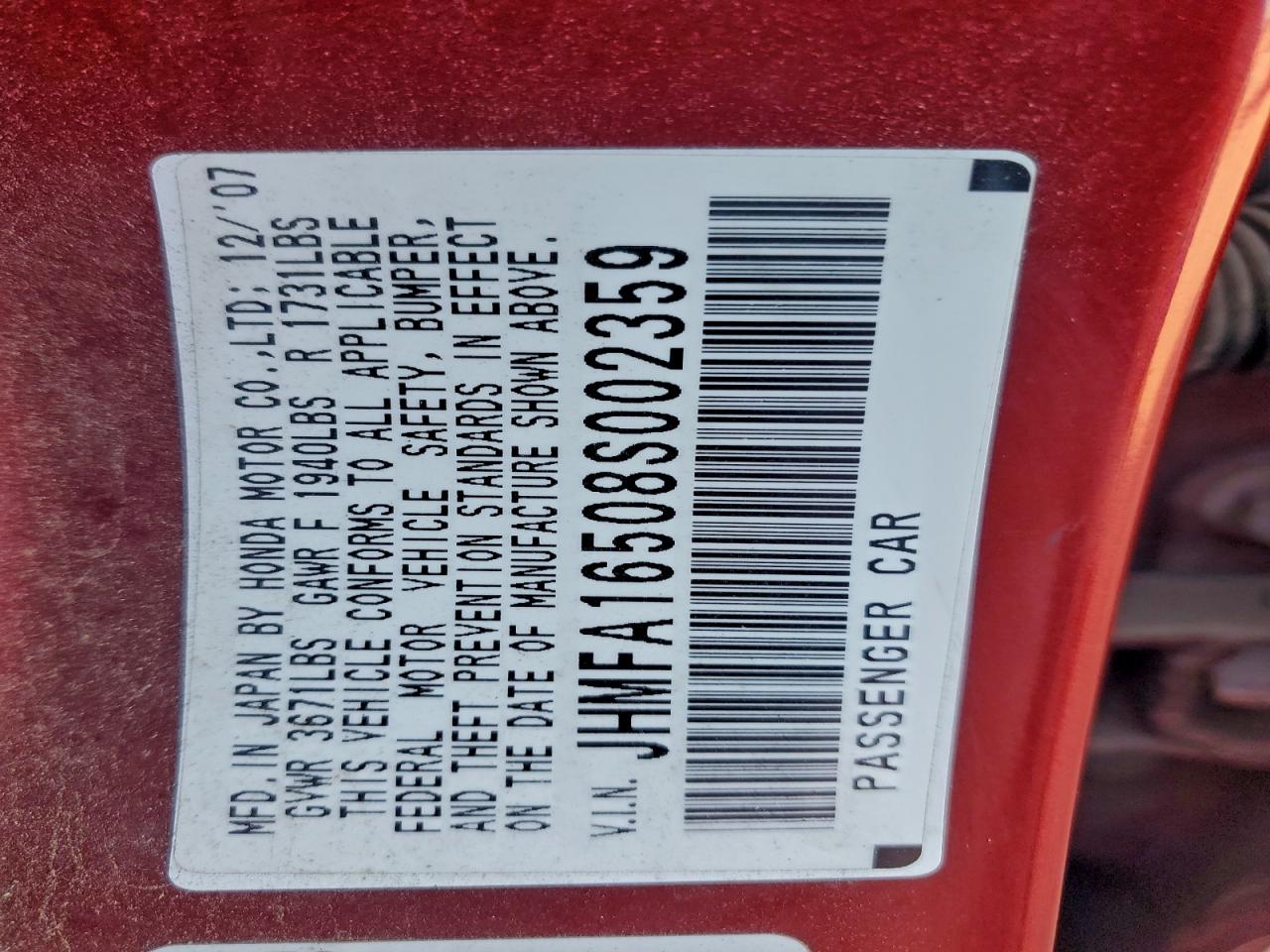 2008 HONDA CIVIC LX photo 12