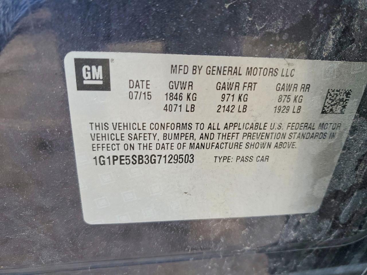 2016 CHEVROLET CRUZE LIMITED LT photo 12