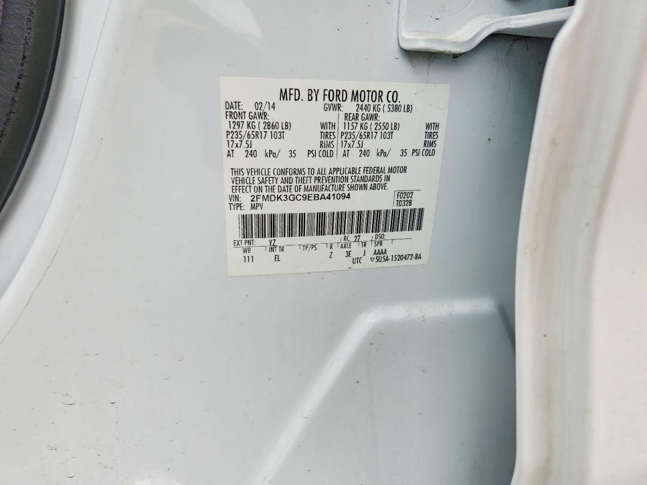 2014 FORD EDGE SE photo 23