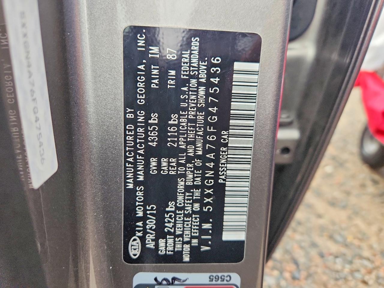 2015 KIA OPTIMA EX photo 12