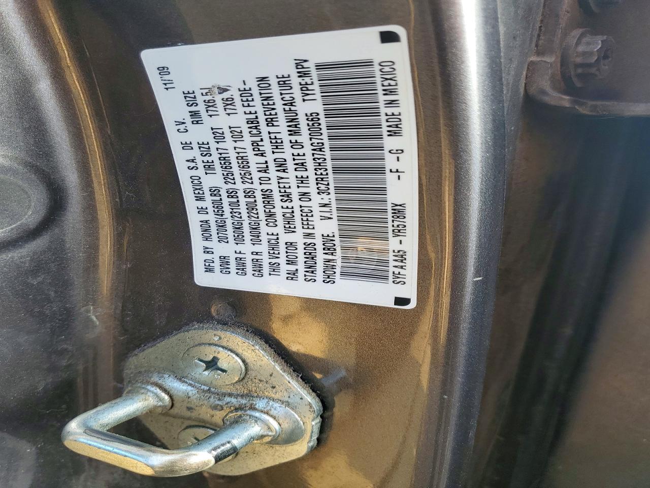 2010 HONDA CR-V LX photo 14