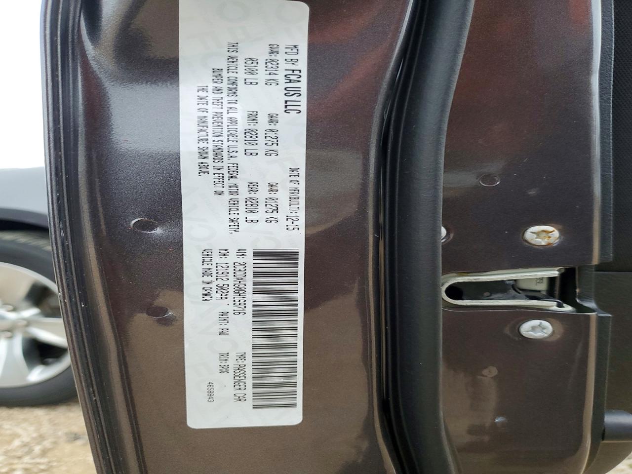 2016 DODGE CHARGER SXT photo 12
