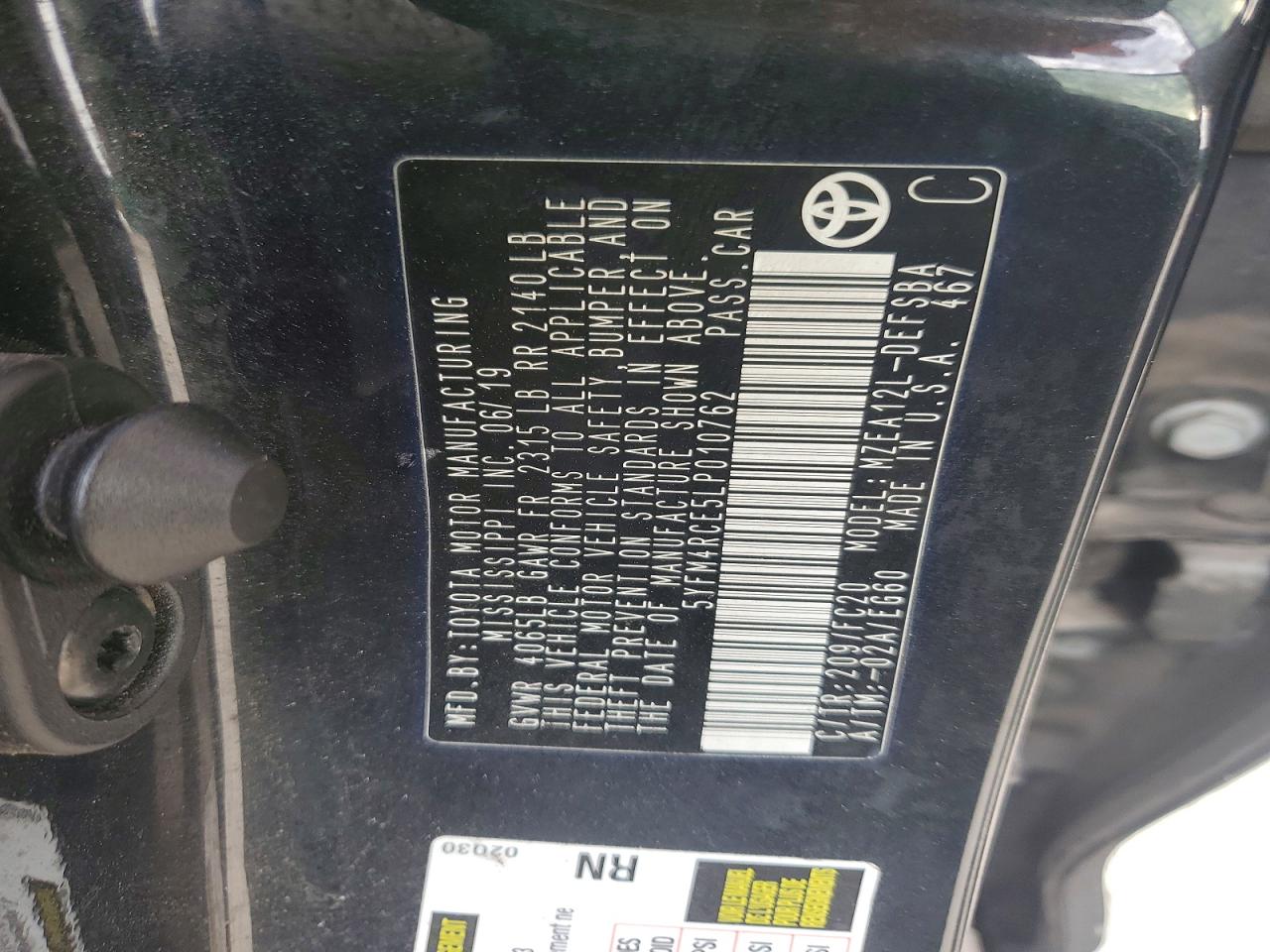 2020 TOYOTA COROLLA SE photo 13