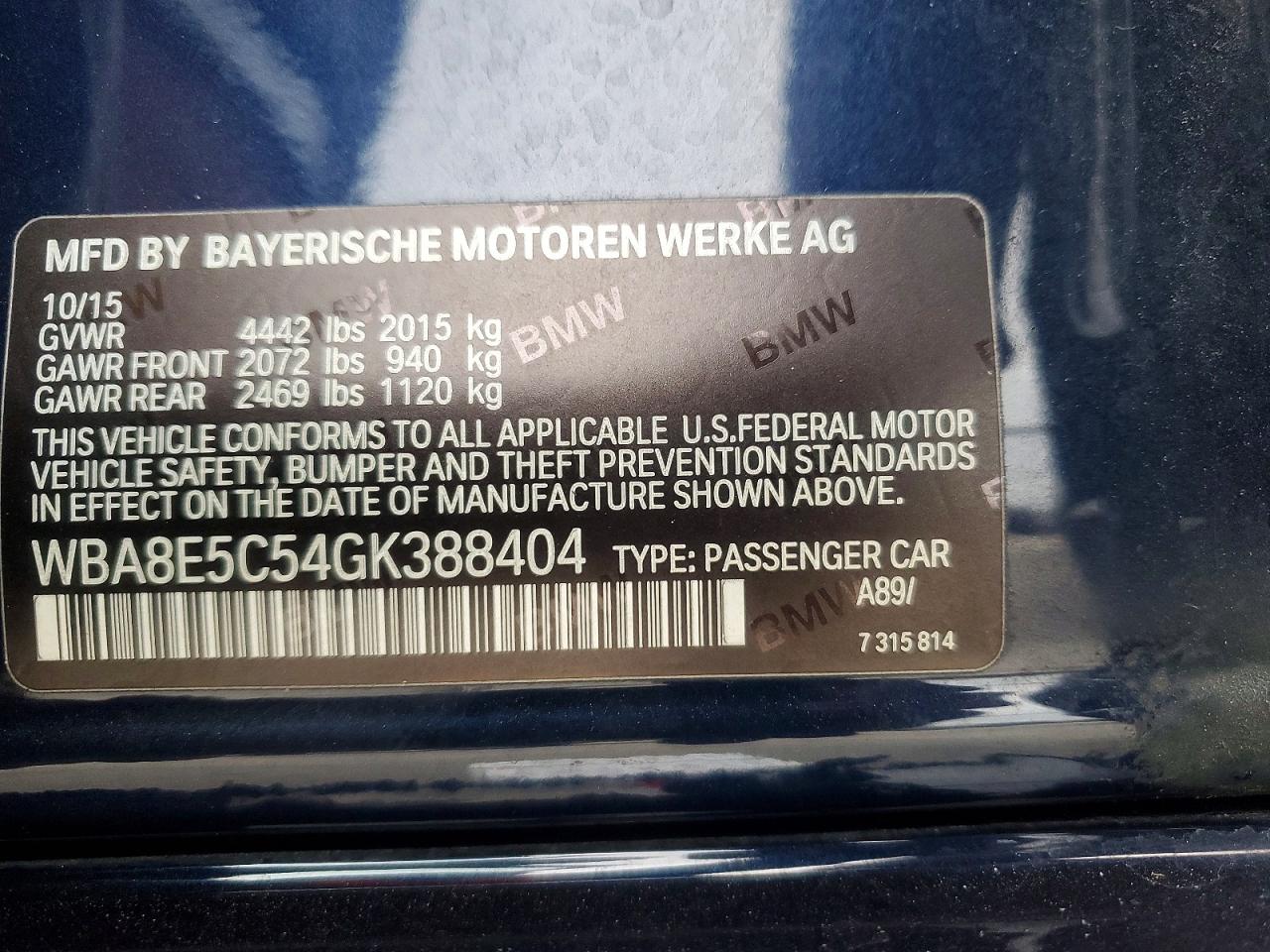 2016 BMW 328 D photo 12