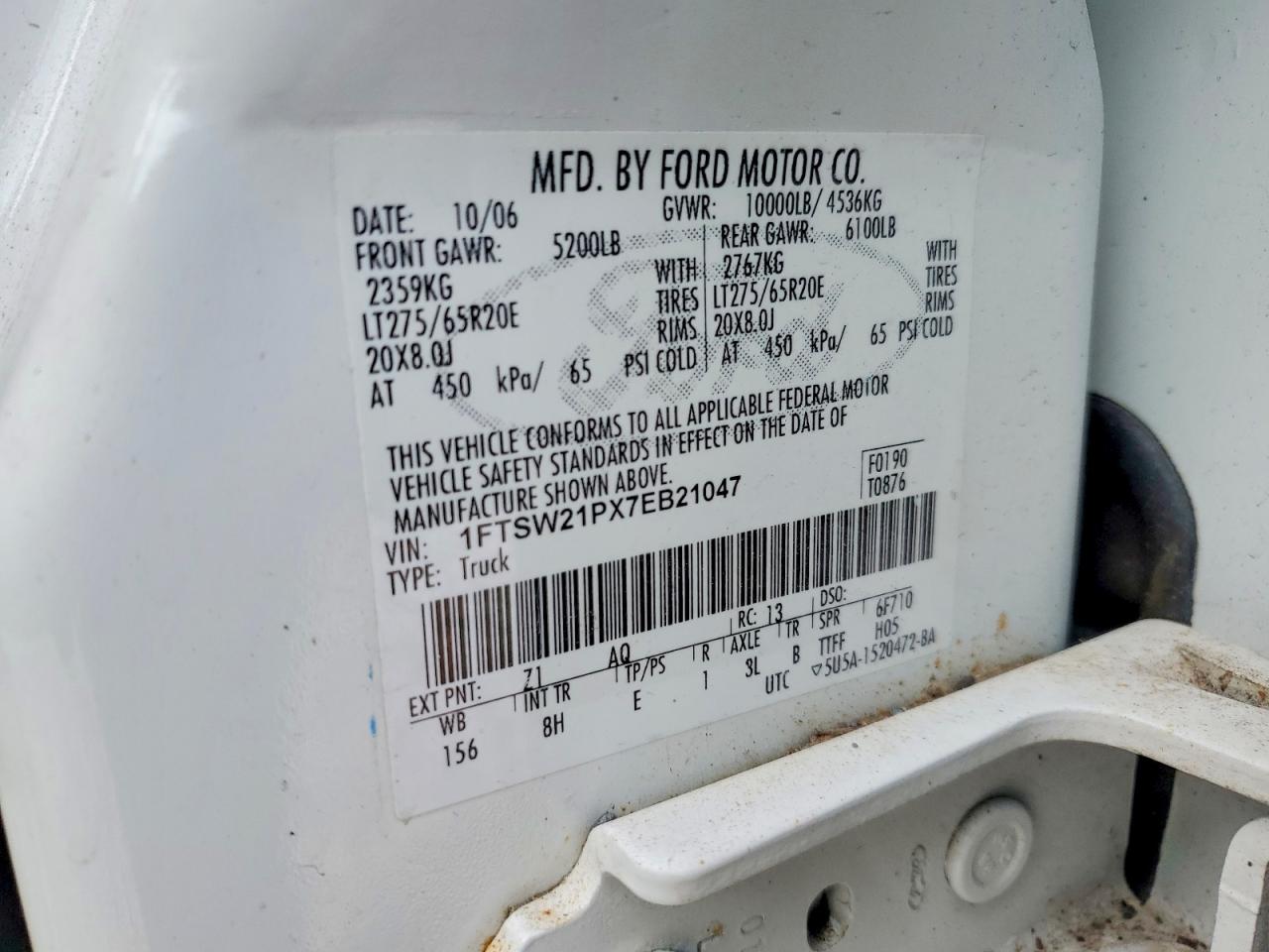2007 FORD F250 SUPER DUTY photo 12