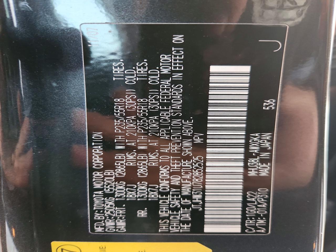 2008 LEXUS RX 400H photo 12