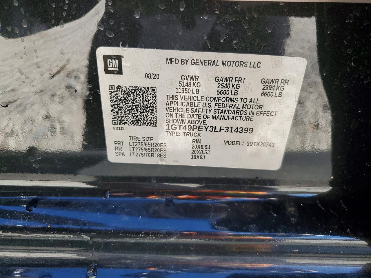 2020 GMC SIERRA K2500 AT4 photo 13
